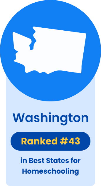 Washington Ranked #43 in Best States for Homeschooling. 